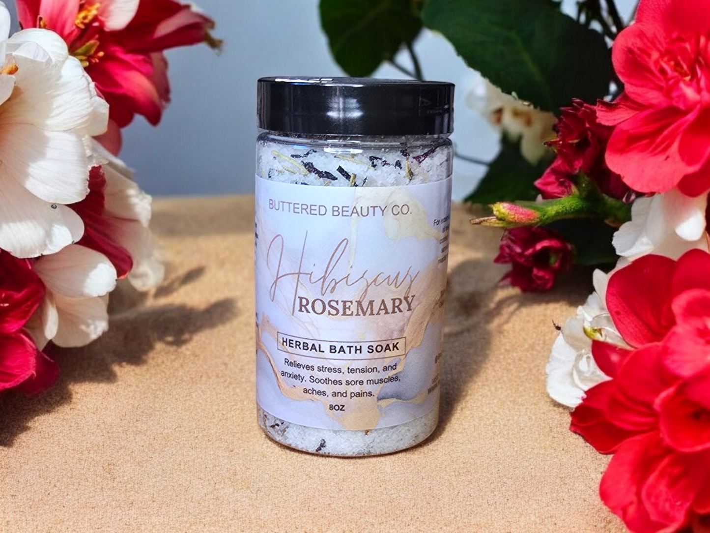 Hibiscus Rosemary Herbal Bath Soak